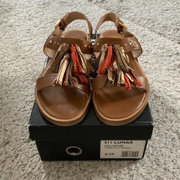 💎NWT Dune London Leather Tassel Sandals💎 - Picture 3 of 4